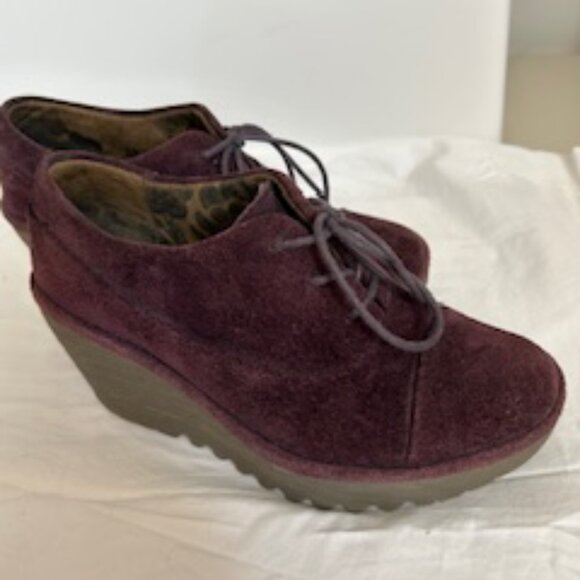 Rare Fly London, Suede, Lace Up Wedges, Size 35 - Picture 9 of 10